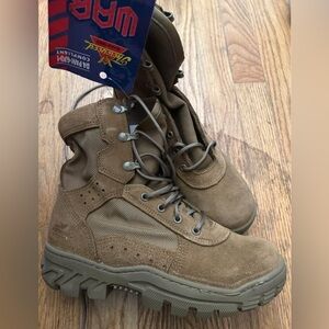 Tactical Coyote Combat Boots Men 5.5 Wide